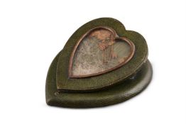 WELLINGTON AND NAPOLEON, AN UNUSUAL VICTORIAN LEATHER PAPER HOLDER CLIP