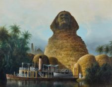 λ FELIX KELLY (BRITISH 1914-1994), SPHINX AND NILE STEAMER