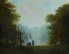 λ FELIX KELLY (BRITISH 1914-1994), RAILWAY THROUGH THE PARK