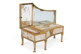 Y A RARE PALAIS ROYALE MUSIC BOX NECESSAIRE OF GRAND PIANO FORM