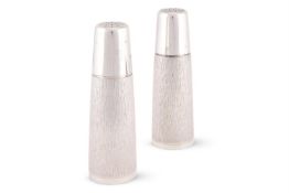 GERALD BENNEY (1930-2008), A PAIR OF SILVER SUGAR CASTERS