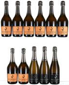 NV Mixed Lot of Billecart-Salmon, Rose Brut and Le Reserve Extra Brut, Champagne