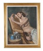 λ NORMAN HEPPLE (BRITISH 1908-1994), SEATED NUDE
