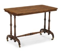 Y A WILLIAM IV ROSEWOOD LIBRARY CENTRE TABLE, PROBABLY BY JOHNSTONE AND JEANES, CIRCA 1835