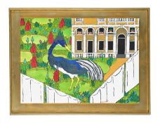 λ AGOSTINO NANI (ITALIAN 20TH CENTURY), HERON IN A LANDSCAPE