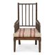 A SIMULATED ROSEWOOD BOBBIN TURNED ARMCHAIR, WITH ROBERT KIME FABRIC CUSHION, 19TH CENTURY - Image 2 of 3