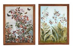 ATTRIBUTED TO EDITH BLAKE (IRISH 1849 - 1926), A PAIR OF BOTANICAL STUDIES