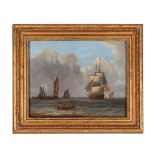 ENGLISH SCHOOL (18TH CENTURY), SHIPPING OFF THE SHORE