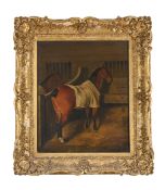 FOLLOWER OF JOHN FREDERICK HERRING, HORSES IN A STABLE