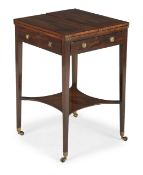 A GEORGE III MAHOGANY PATIENCE TABLE, CIRCA 1790