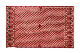 A SIND SILK EMBROIDERED SHAWL OR PANEL, CIRCA 1880