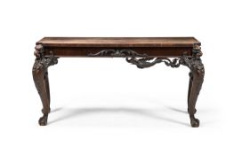 A GEORGE II CARVED MAHOGANY CONSOLE OR SERVING TABLE, CIRCA 1755