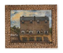 ENGLISH NAÏVE SCHOOL (19TH CENTURY), RAILWAY COTTAGES AT NEWBIGGIN STATION