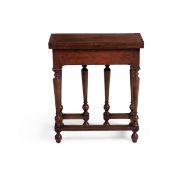A WILLIAM & MARY WALNUT AND FEATHERBANDED WRITING TABLE, CIRCA 1690