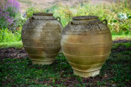 A PAIR OF GREEK TERRACOTTA AMPHORA, CONTEMPORARY