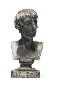 AFTER THE MODEL BY LAWRENCE GAHAGAN, A LEAD BUST OF VICE-ADMIRAL LORD HORATIO NELSON