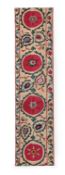 A SILK SUZANI PANEL, UZBEKISTAN, 18TH CENTURY