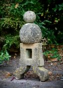 A CARVED COTSWOLD STONE ARCHITECTURAL FINIAL ORNAMENT, LATE 18TH CENTURY