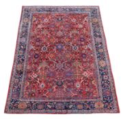 A ZIEGLER MAHAL CARPET, CIRCA 1910