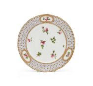 A SÈVRES PORCELAIN PLATE, CIRCA 1775