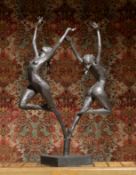 λ DAVID WILLIAMS-ELLIS (BRITISH B. 1959), A LIMITED EDITION BRONZE FIGURE 'SUNRISE' (MEDIUM), 2015