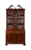 A GEORGE III MAHOGANY SECRETAIRE BOOKCASE, CIRCA 1780