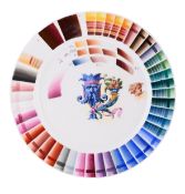 A SÈVRES PORCELAIN TRIAL OR SAMPLE PLATE, CIRCA 1881