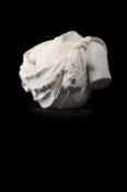 AFTER THE ANTIQUE, A SET OF CARVED MARBLE SHOULDERS, ITALIAN, LATE 17TH OR EARLY 18TH CENTURY