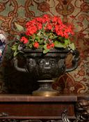 AFTER THE ANTIQUE, A BRONZE MODEL OF THE WARWICK VASE, LATE 19TH CENTURY