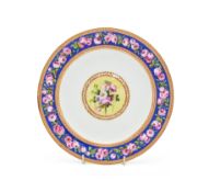 A SÈVRES PORCELAIN PLATE, CIRCA 1790