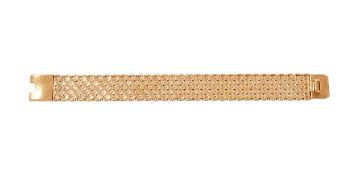 A 9 CARAT GOLD FANCY LINK BRACELET