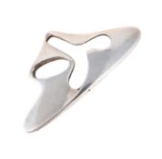 HENNING KOPPEL FOR GEORG JENSEN, A SILVER ABSTRACT BROOCH