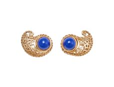 CASSANDRA GOAD, A PAIR OF LAPIS LAZULI EARRINGS