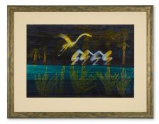 SIR SIDNEY NOLAN (AUSTRALIAN 1917-1992), BIRD AND DANCERS
