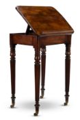 A REGENCY MAHOGANY OCCASIONAL WRITING TABLE, EARLY 19TH CENTURY