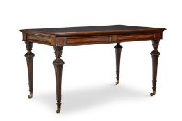 A REGENCY MAHOGANY AND BRONZED LIBRARY TABLE, EARLY 19TH CENTURY