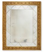 A GILTWOOD OVERMANTEL MIRROR, 20TH CENTURY