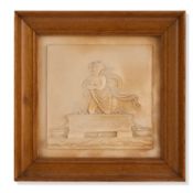 A CARVED NEOCLASSICAL MARBLE PLAQUE DEPICTING FLORA, EUROPEAN, 18TH CENTURY