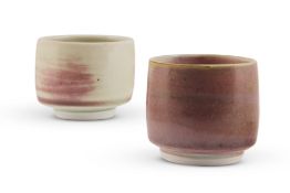 λ NIC HARRISON (BRITISH, B.1949), TWO TEA BOWLS, CIRCA 2000