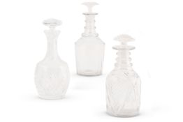 A MALLET-SHAPED MAGNUM DECANTER AND STOPPER, CIRCA 1840