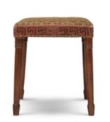 A REGENCY MAHOGANY STOOL, CIRCA 1800