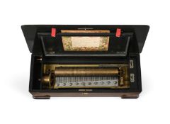 Y A SWISS INLAID BURR MAPLE MUSIC BOX
