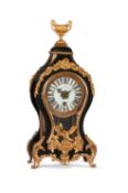 A FRENCH LOUIS XV GILT BRASS MOUNTED BRACKET TIMEPIECE WITH SILENT PULL QUARTER-REPEAT AND ALARM