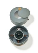 AN AMERICAN WWII PERIOD AIR CREW NAVIGATORS WATCH WITH METAL ‘SHOCK PROOF’ OUTER CASE