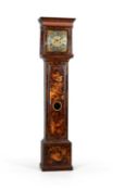 A QUEEN ANNE TORTOISESHELL CHINOISERIE JAPANNED EIGHT-DAY LONGCASE CLOCK