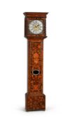 A WILLIAM III PROVINCIAL WALNUT AND FLORAL MARQUETRY EIGHT-DAY LONGCASE CLOCK