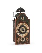 A SOUTH GERMAN RENAISSANCE IRON WEIGHT-DRIVEN QUARTER-STRIKING CHAMBER CLOCK