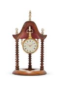 Y A GEORGE III GILT PAIR CASED CYLINDER POCKET WATCH