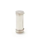 A GEORGE III SILVER CYLINDRICAL NUTMEG GRATER