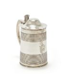 A GEORGE III SILVER TANKARD, PETER & WILLIAM BATEMAN, LONDON 1807